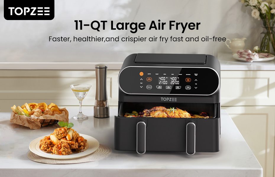 TOPZEE 11-QT Large Air Fryer