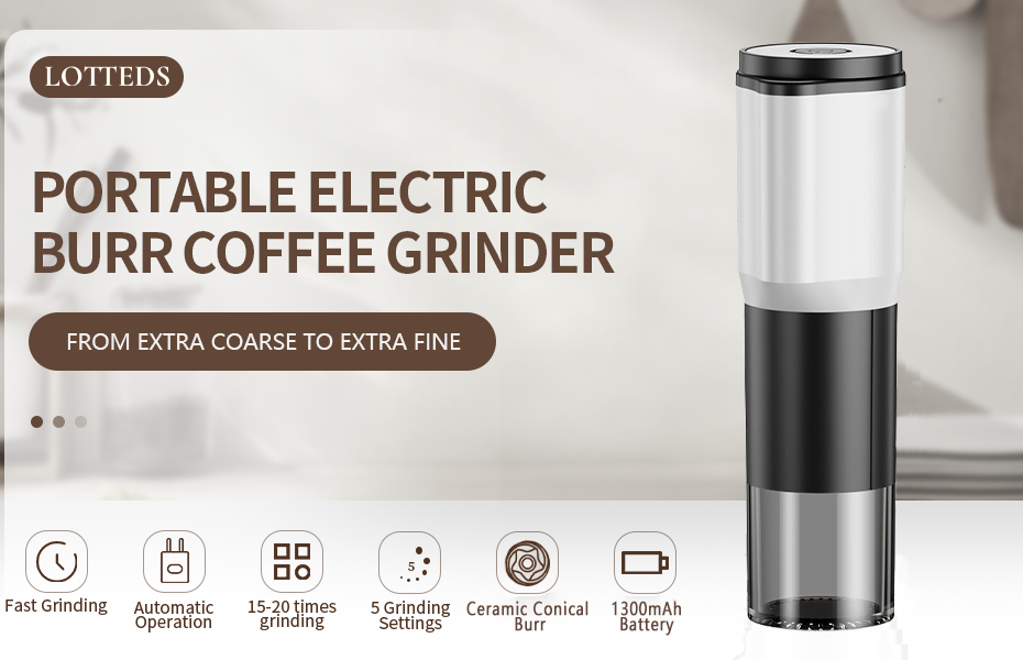 LOTTEDS Electric Coffee Grinder