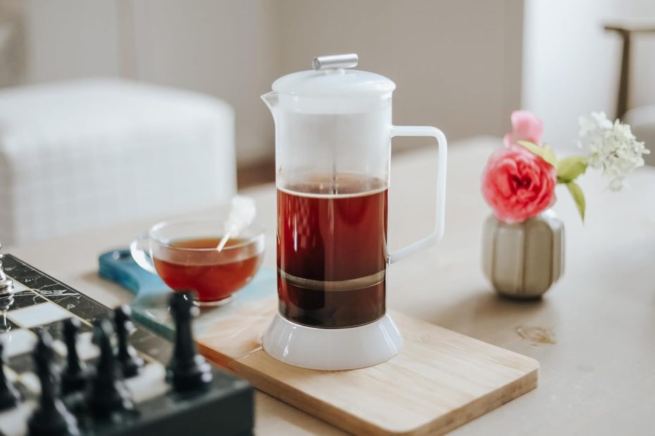 Teabloom Toulouse Plastic-Free French Press for Tea and Coffee