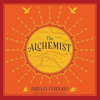 Cover of The Alchemist by Paulo Coelho, a motivational novel for student inspiration