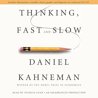 Cover image of Thinking, Fast and Slow by Daniel Kahneman, one of the best books for students on cognitive thinking