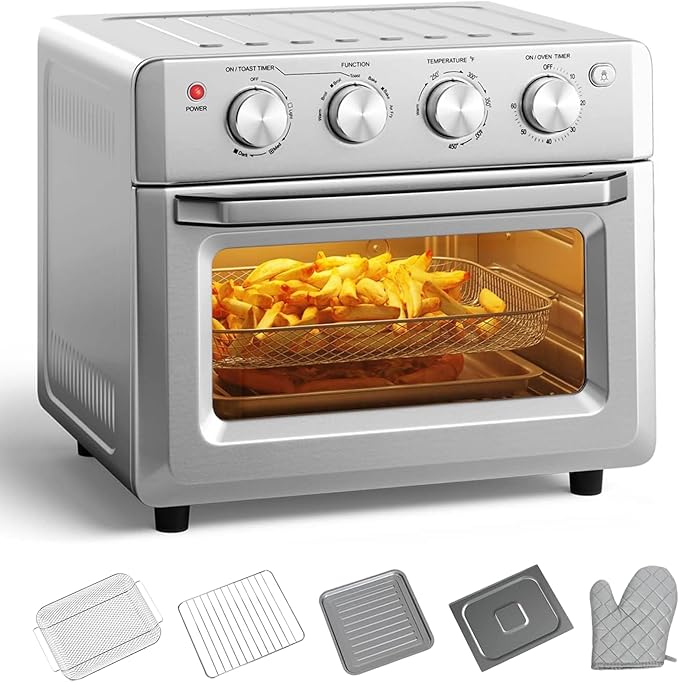 CHEFJOY 8-in-1 Air Fryer Toaster Oven