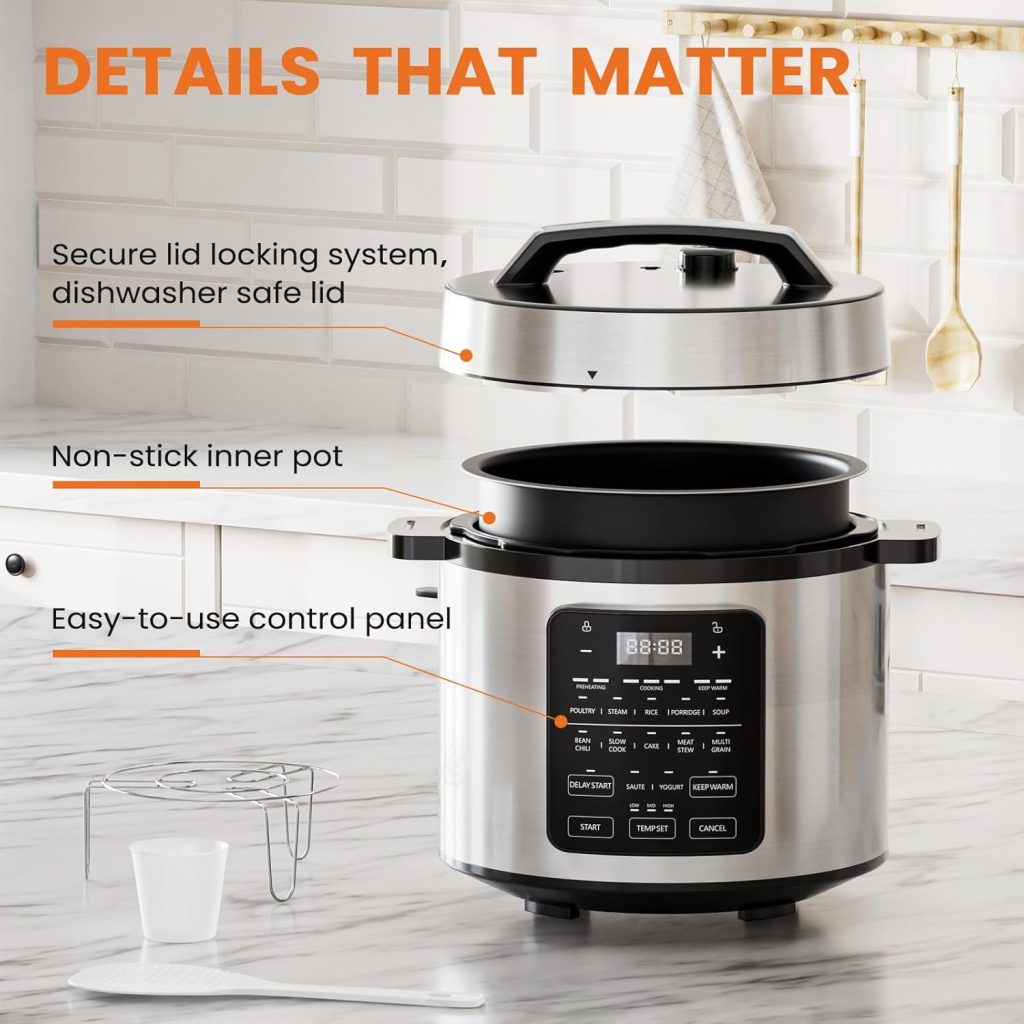 Elevon 6 QT Electric Pressure Canner 12-in-1 Multi-Cooker Review