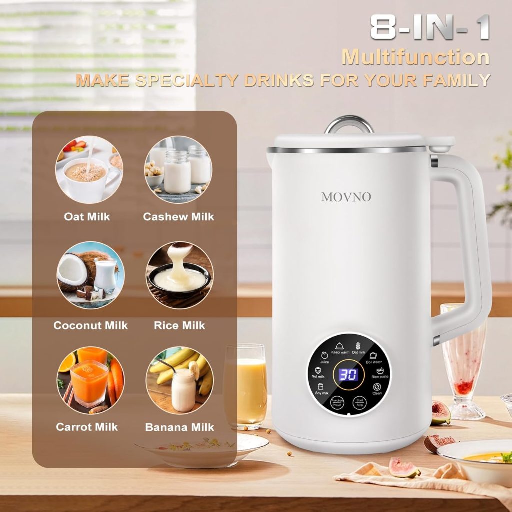 Movno 8-in-1 Nut Milk Maker Machine Review