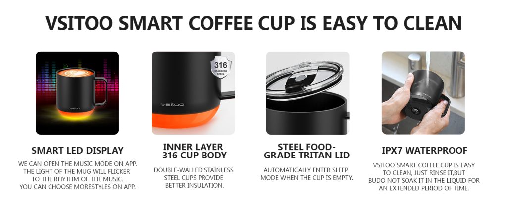 Vsitoo S6PLUS Self-Heating Coffee Mug Review