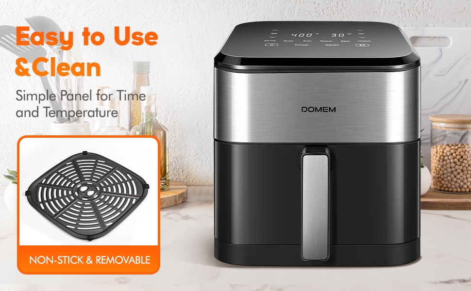 DOMEM 6.2 Qt 1500W Large-Capacity Air Fryer Review